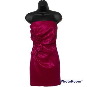 NWOT Jessica McClintock II Strapless Ruffle Trim Mini Dress